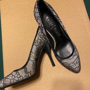 White house black market lace heel